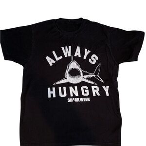 Officially licensed Black& white Shark Week Graphic Tee